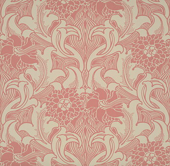 TAPET DAHLIA SCHROLL, Carmine