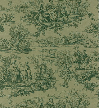 TAPET LOVER´S TOILE, Dark Brunswick Green