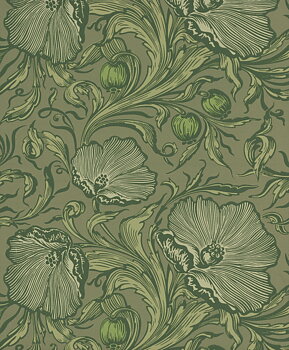 TAPET POPPY TRAIL, Sage Green