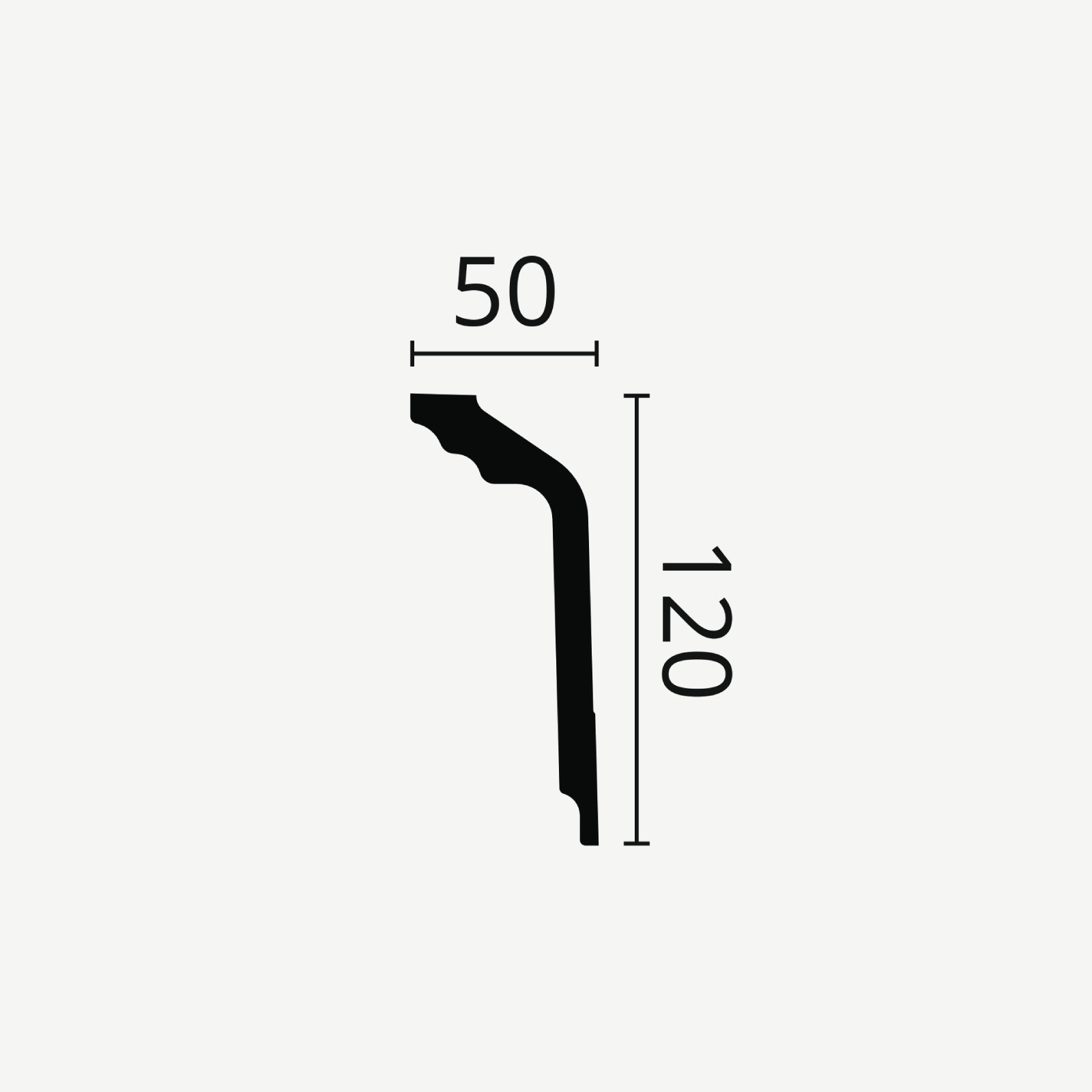 TAKLIST NOMASTYL GT, 120x50 mm  - 2