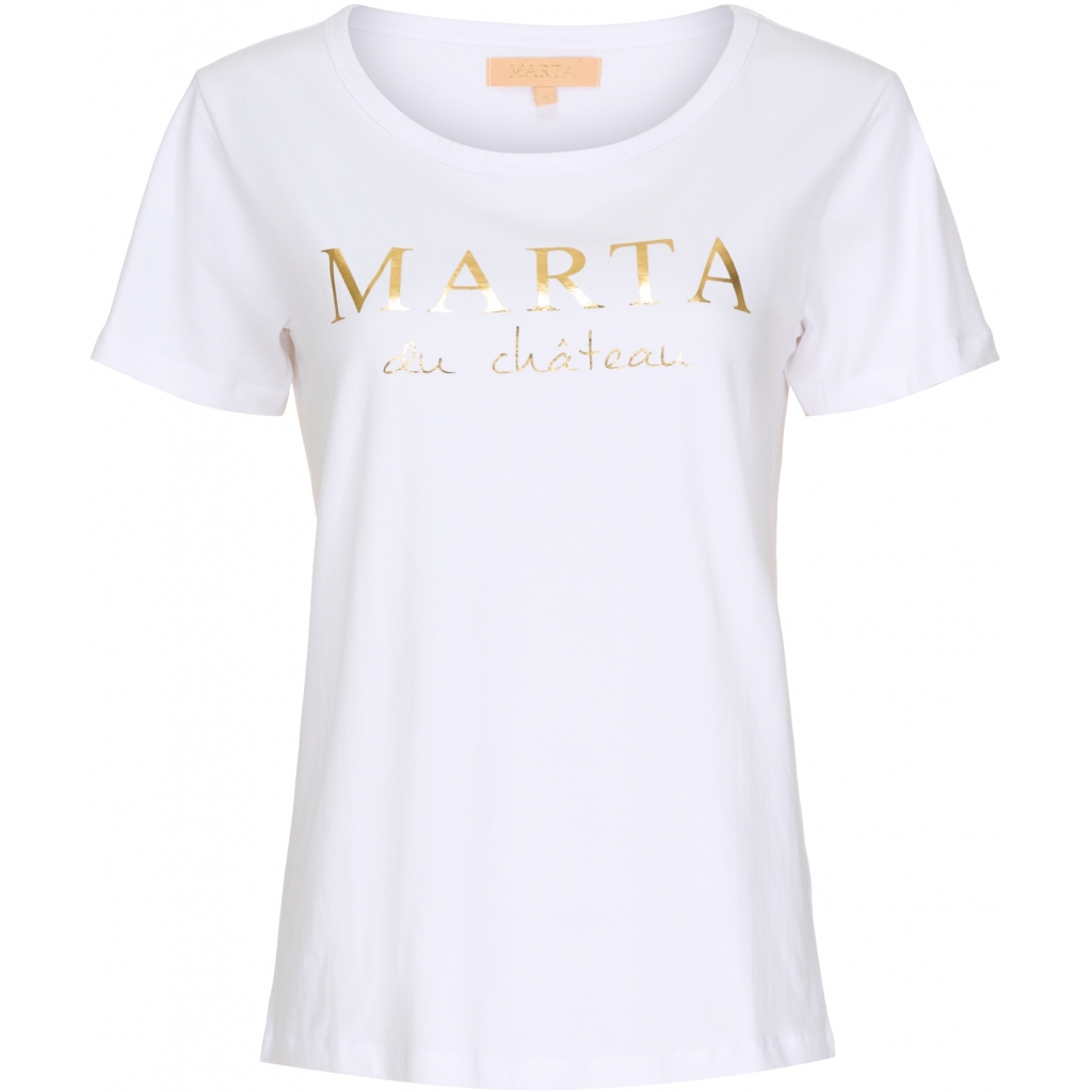 Marta T-shirt logo vit - 2