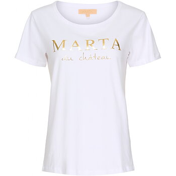 Marta T-shirt logo vit