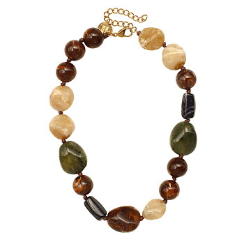 Bud to Rose Halsband Molto Resin Mix Green
