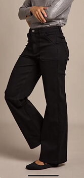 Toxik Stretchjeans Rak Svart