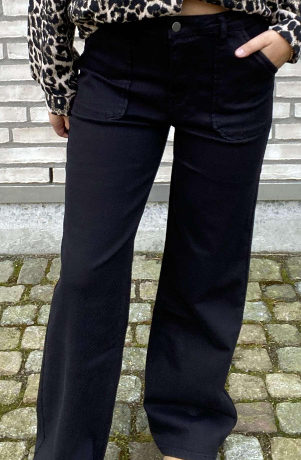 Toxik Stretchjeans Rak Svart