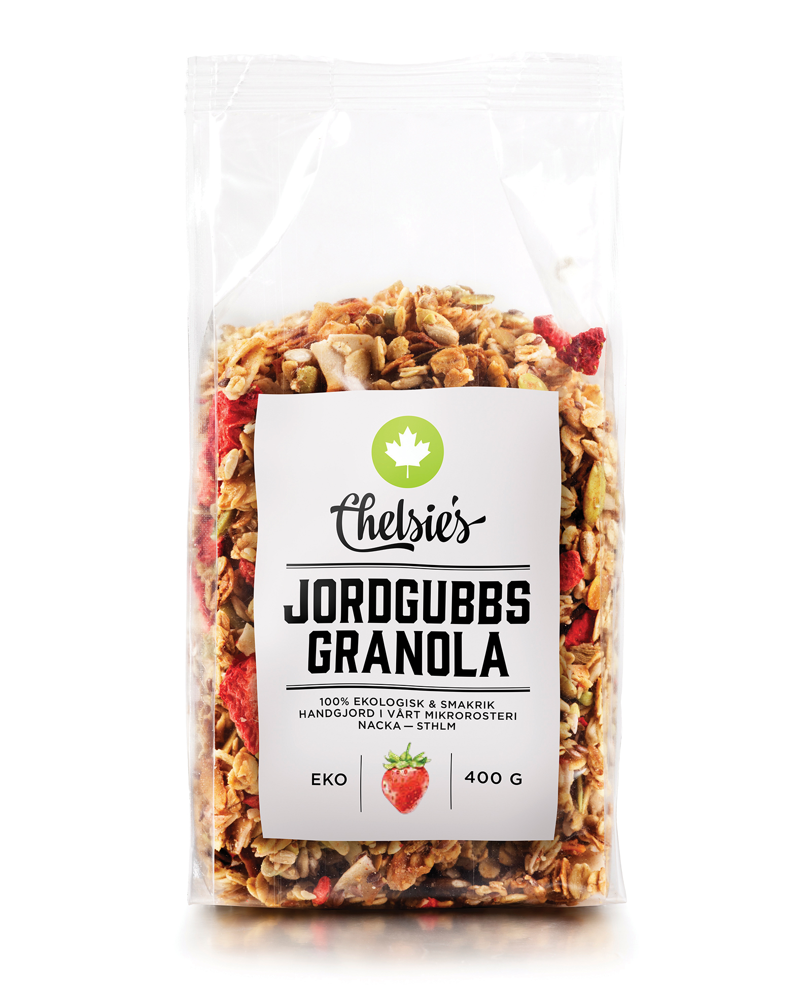 Granola Jordgubb 400g x6, EKO
