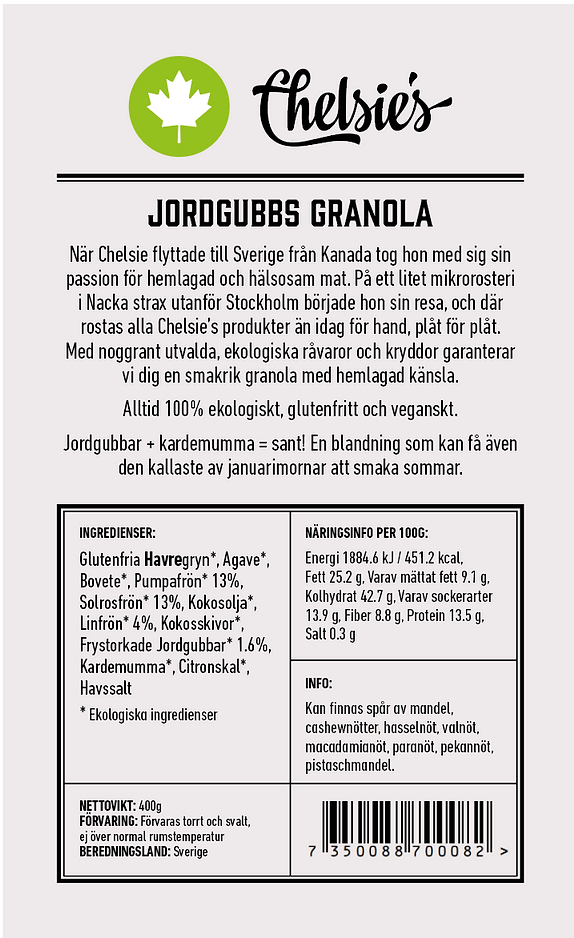 Granola Jordgubb 400g x6, EKO - 2