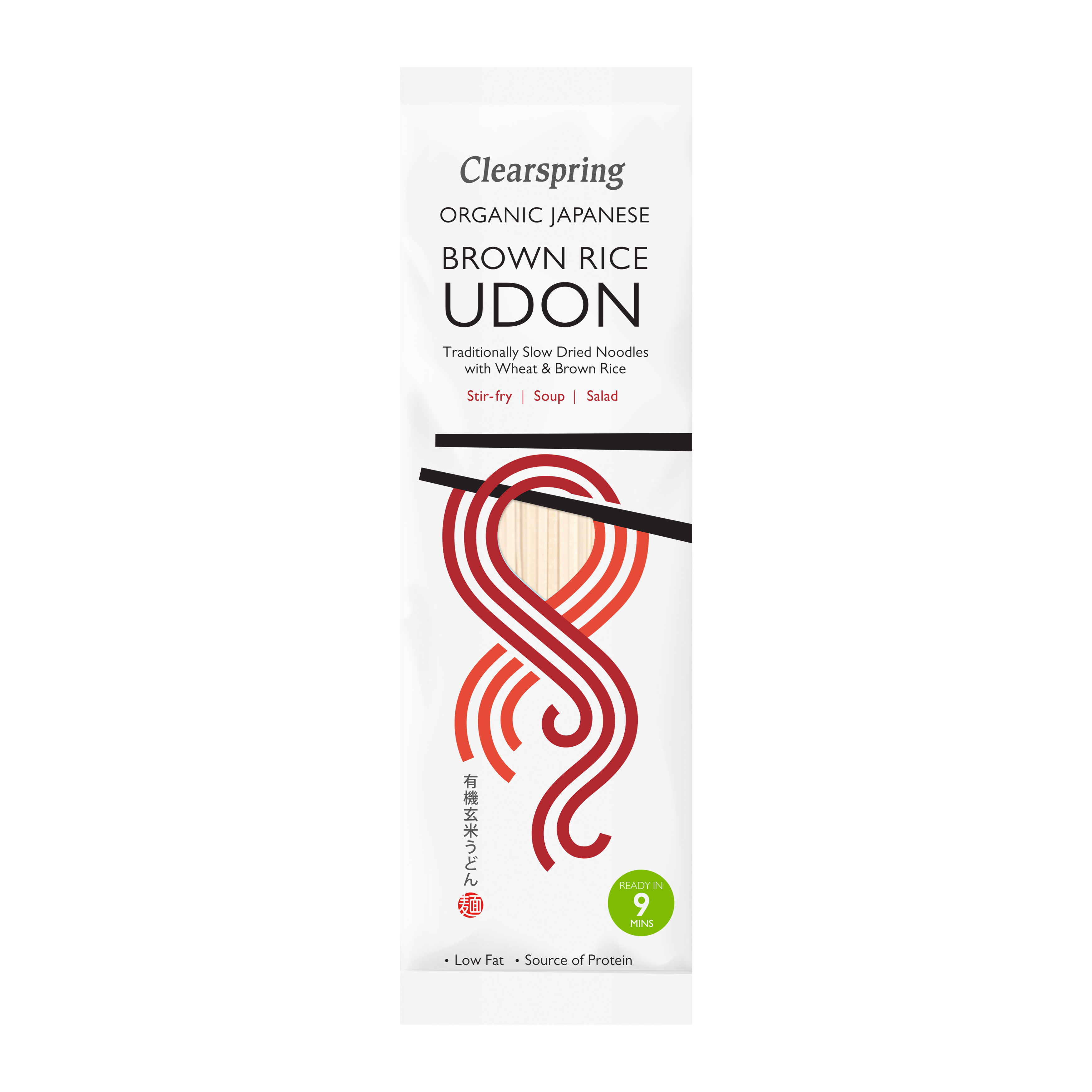 Nudlar Udon Råris Vete 200g x12, EKO