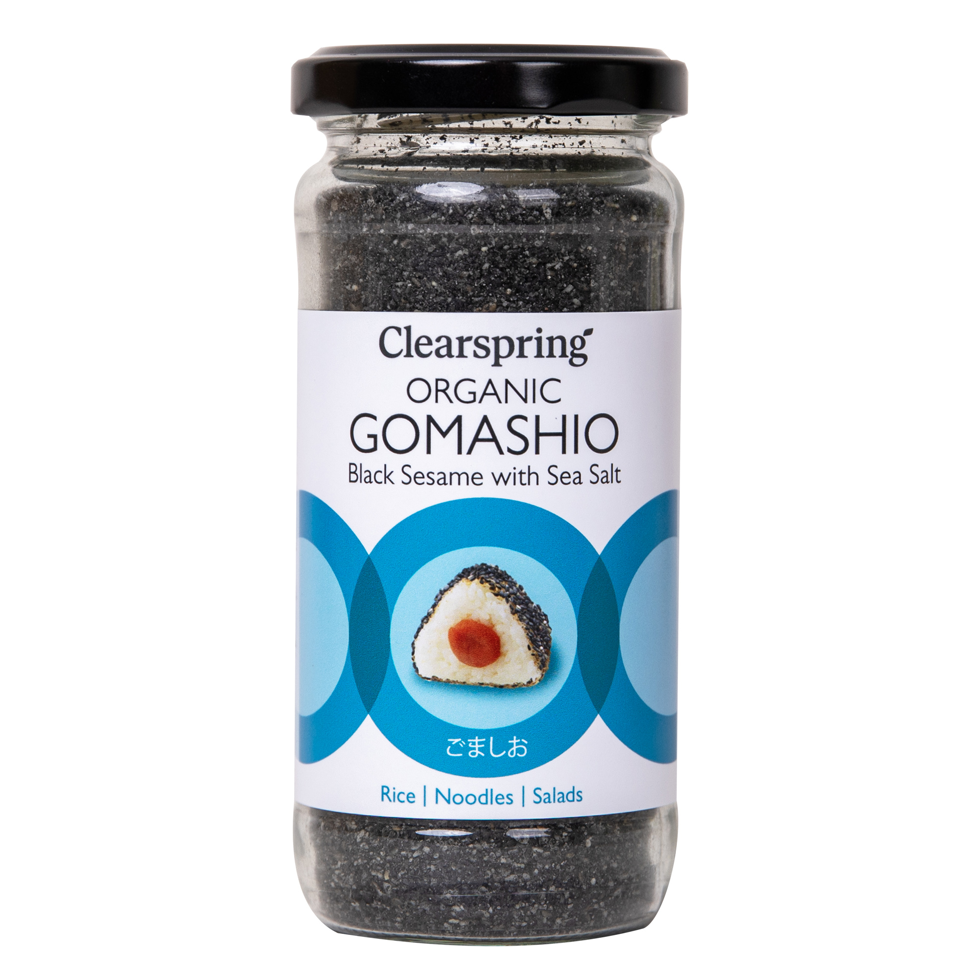 Gomashio - svarta sesam med havssalt 100g x6, EKO