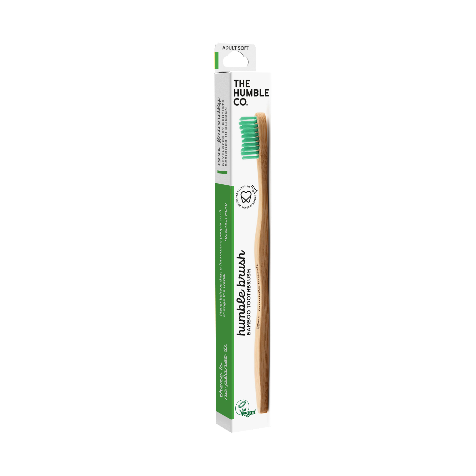 Tandborste bambu grön mjuk x20