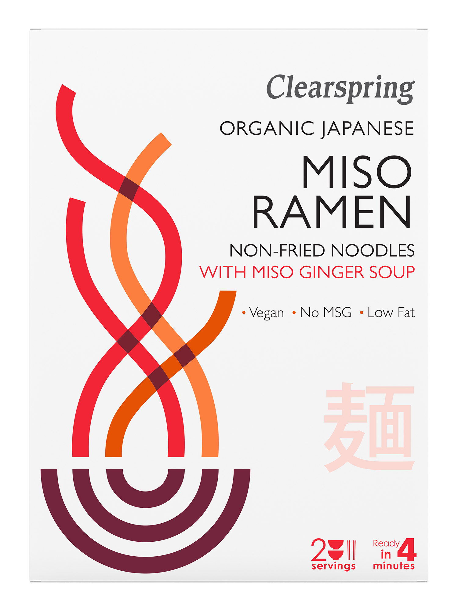 Ramen nudlar (Miso) ingefära (2x105g) x5,EKO - 2