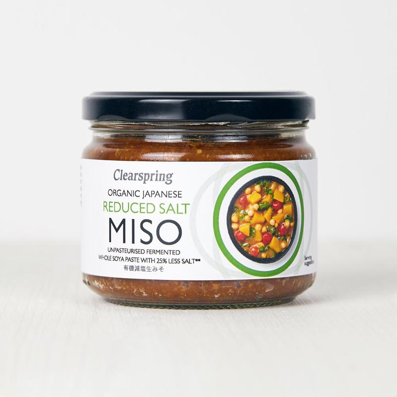 Miso Reducerad Salt (opastöriserad) glas 270g x6, EKO