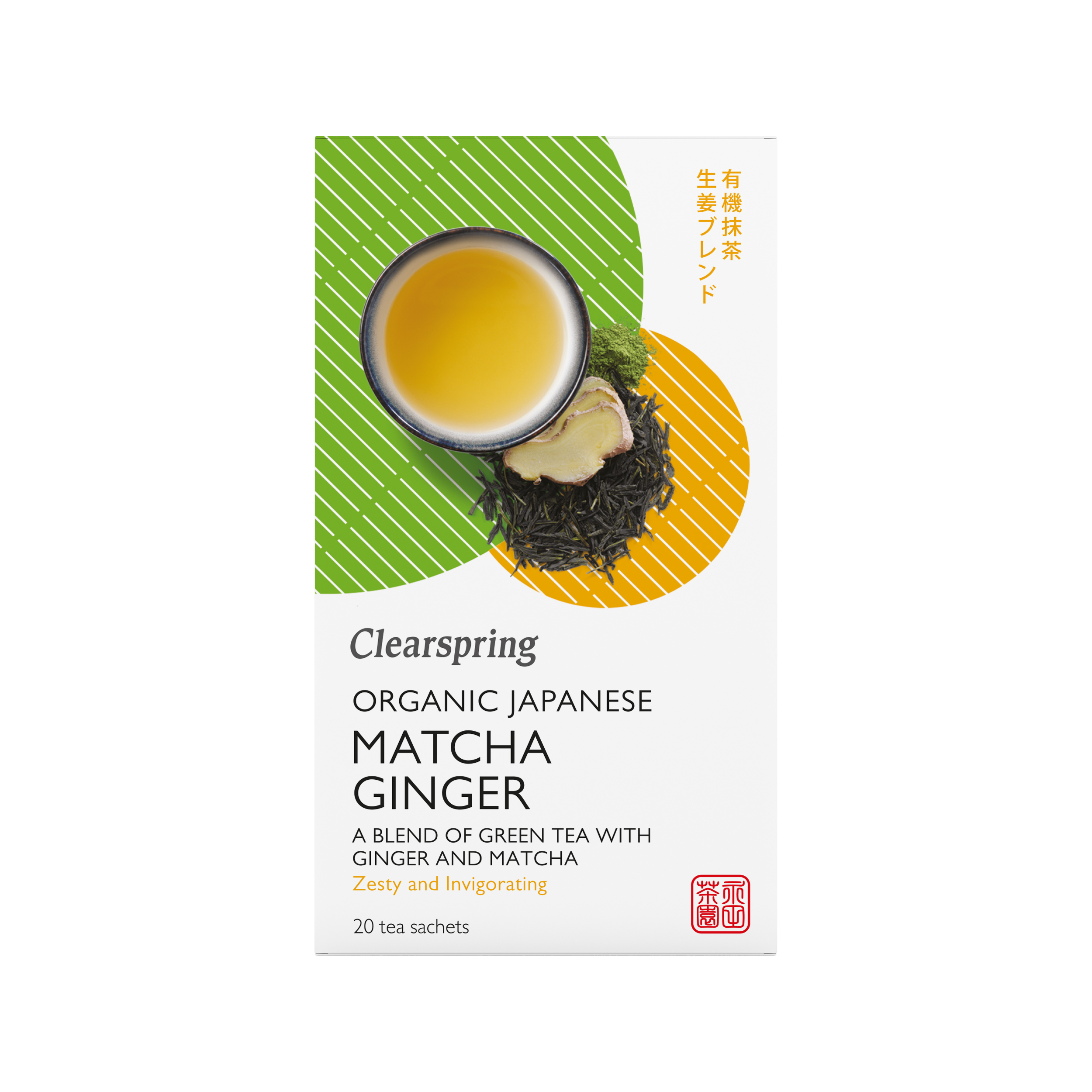 Organic Japanese Matcha Ginger 20p x4, EKO