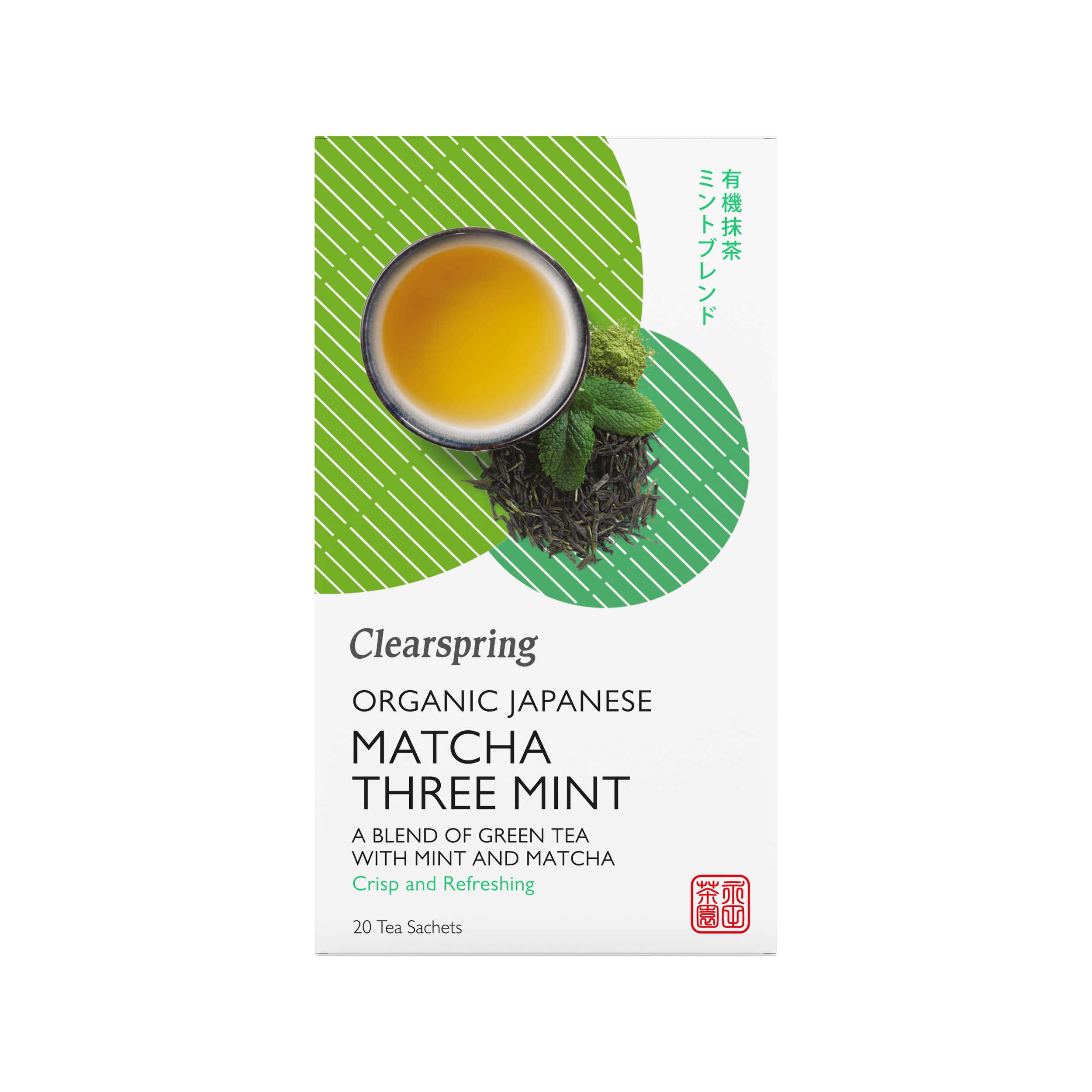 Organic Japanese Matcha Three Mint 20p x4, EKO
