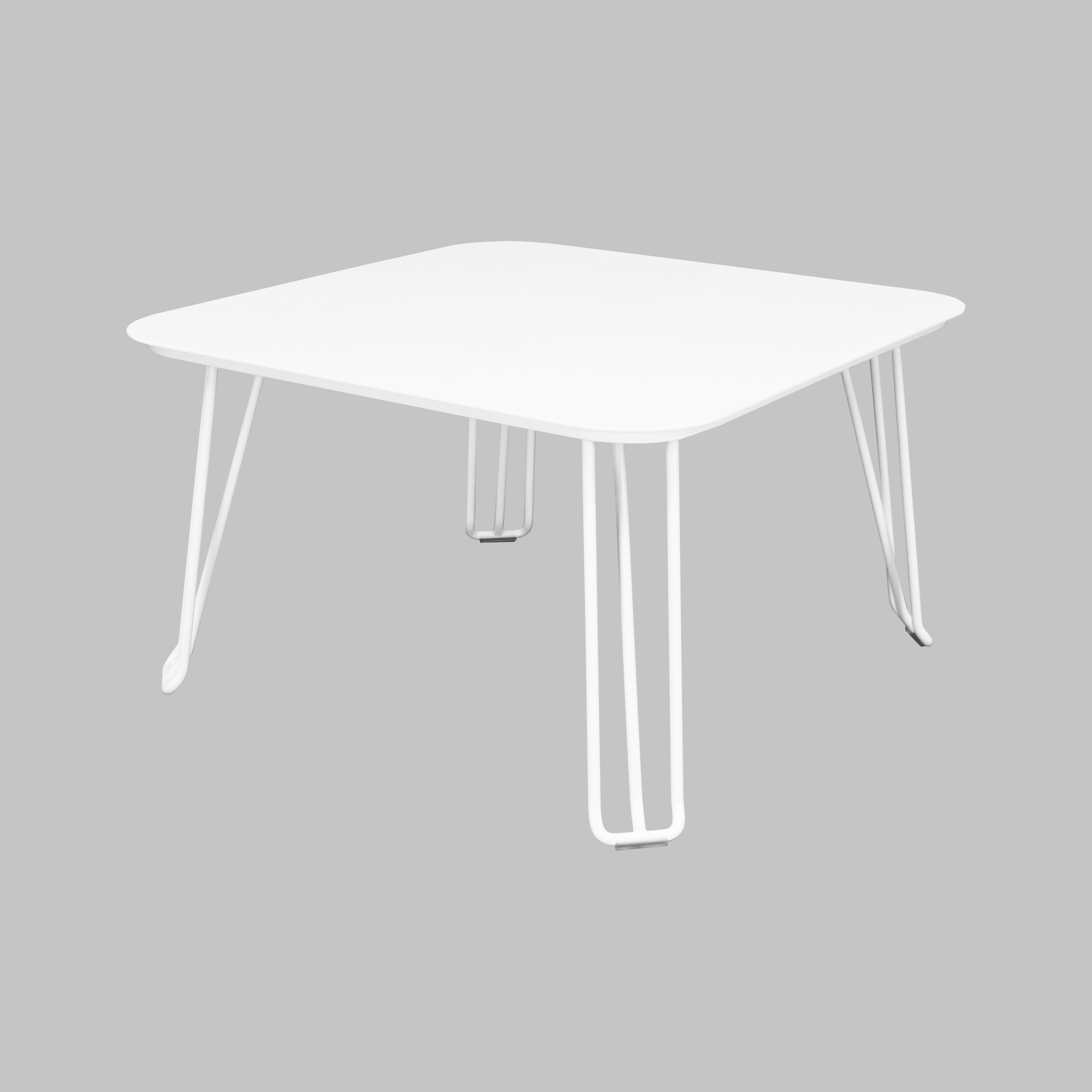 Soffbord 72x72 cm, stål vit - 2