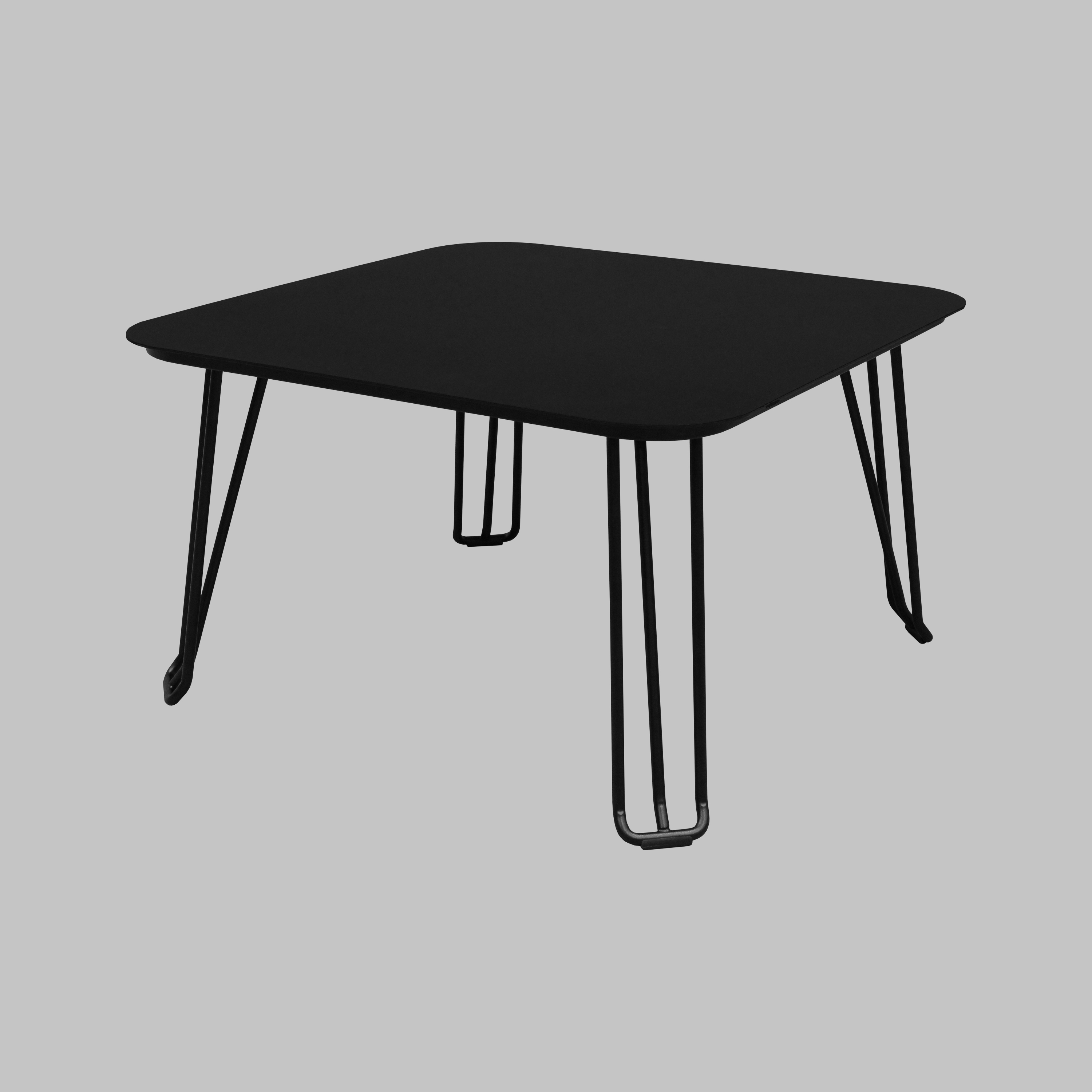 Soffbord 72x72 cm, stål svart - 3