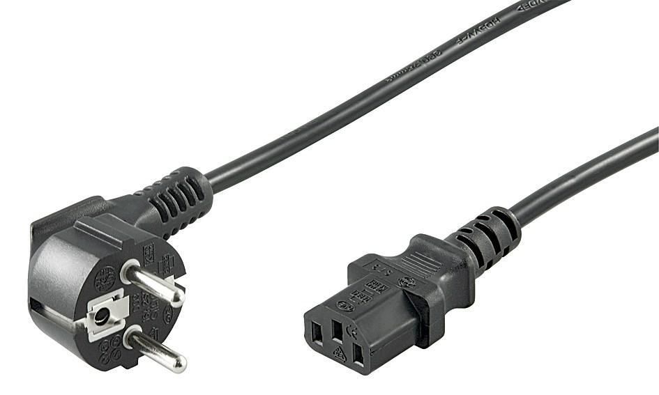 MicroConnect Power Cord Schuko Angled - C13, 3m