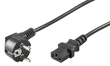 MicroConnect Power Cord Schuko Angled - C13, 3m