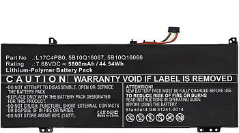 CoreParts Laptop Battery for Lenovo 45Wh Li-ion 7.68V 5800mAh