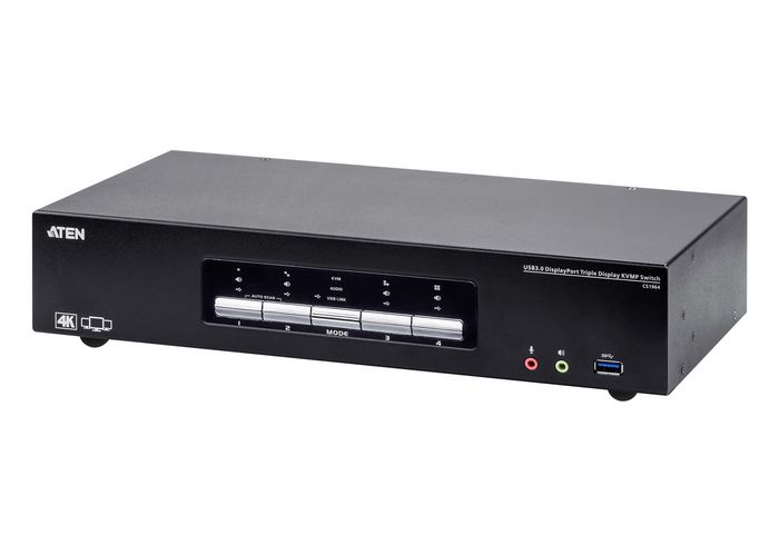 Aten 4P USB3.0 4K DP TRIPLE VIEW KVMP SW