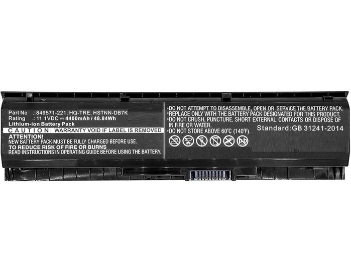 CoreParts Laptop Battery for HP 49Wh Li-ion 11.1V 4400mAh Black