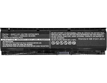 CoreParts Laptop Battery for HP 49Wh Li-ion 11.1V 4400mAh Black