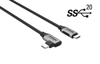 Vivolink USB Type-C 3.2 G2, 20Gbps, 1.2m Angled