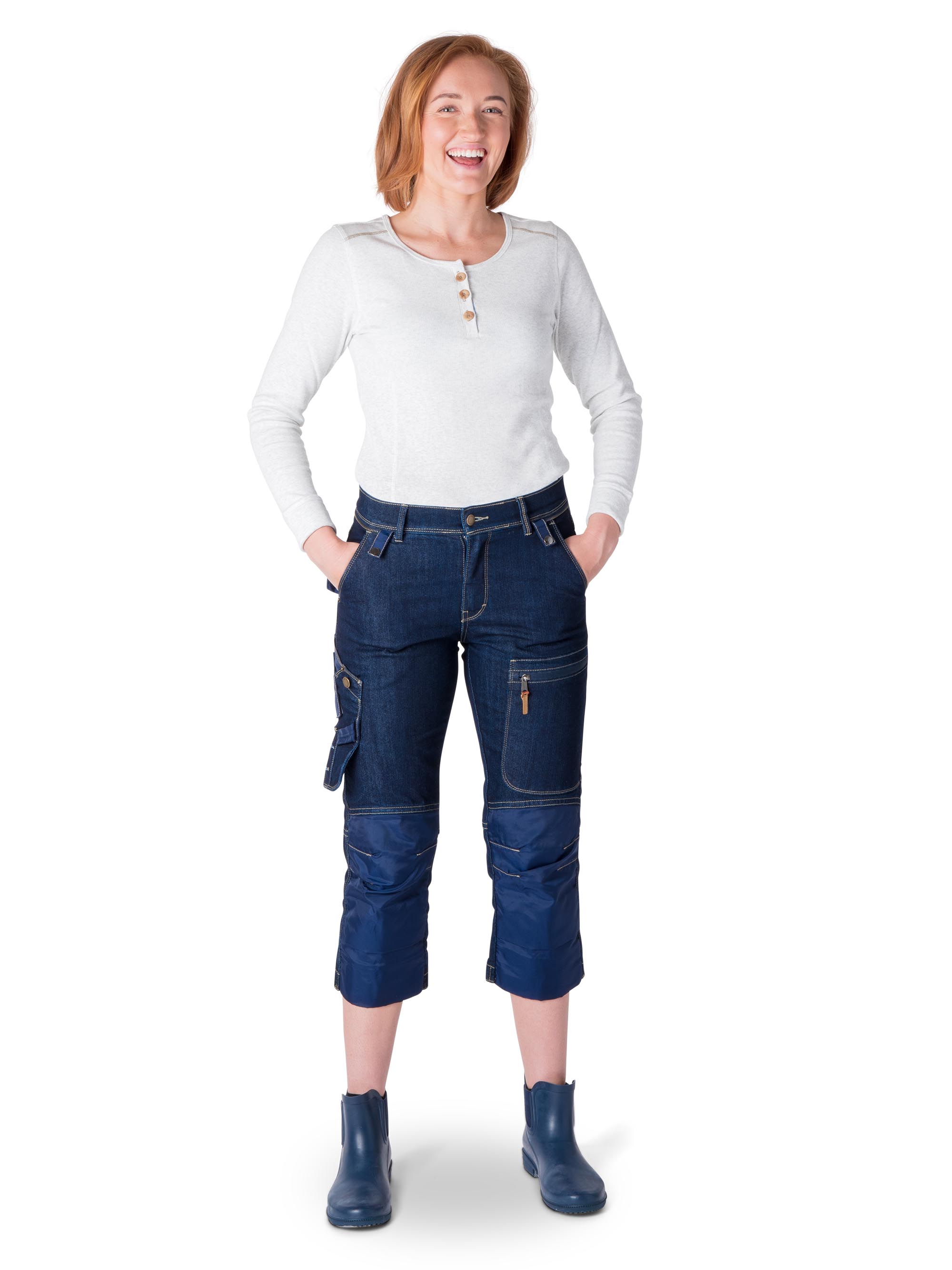 Dora worker capri pants - arbetsbyxor capri dam - 4