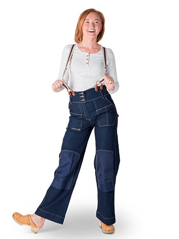 Linda denim worker pants - women’s work trousers