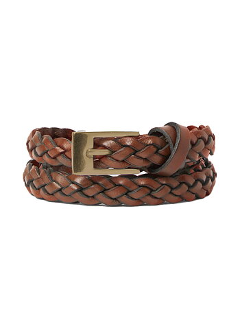 Saddler Braided Leather Belt