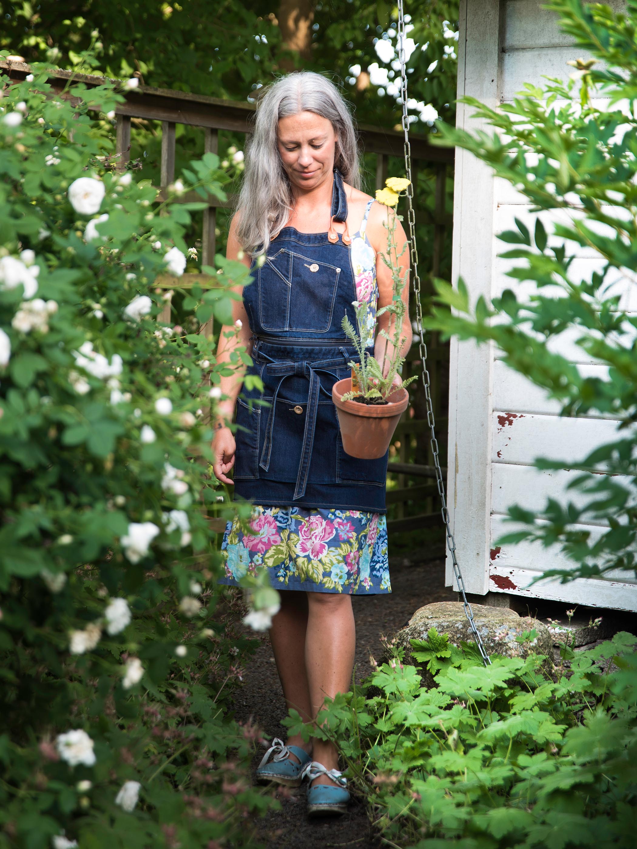 Drew Denim Bib Apron - carpenter-style apron - 11