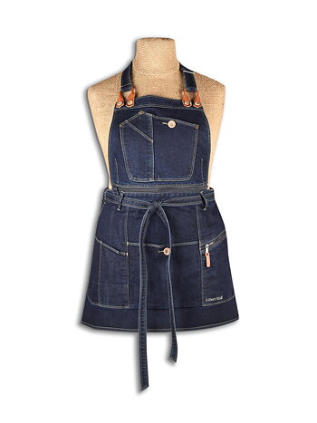 Drew Denim Bib Apron - carpenter-style apron