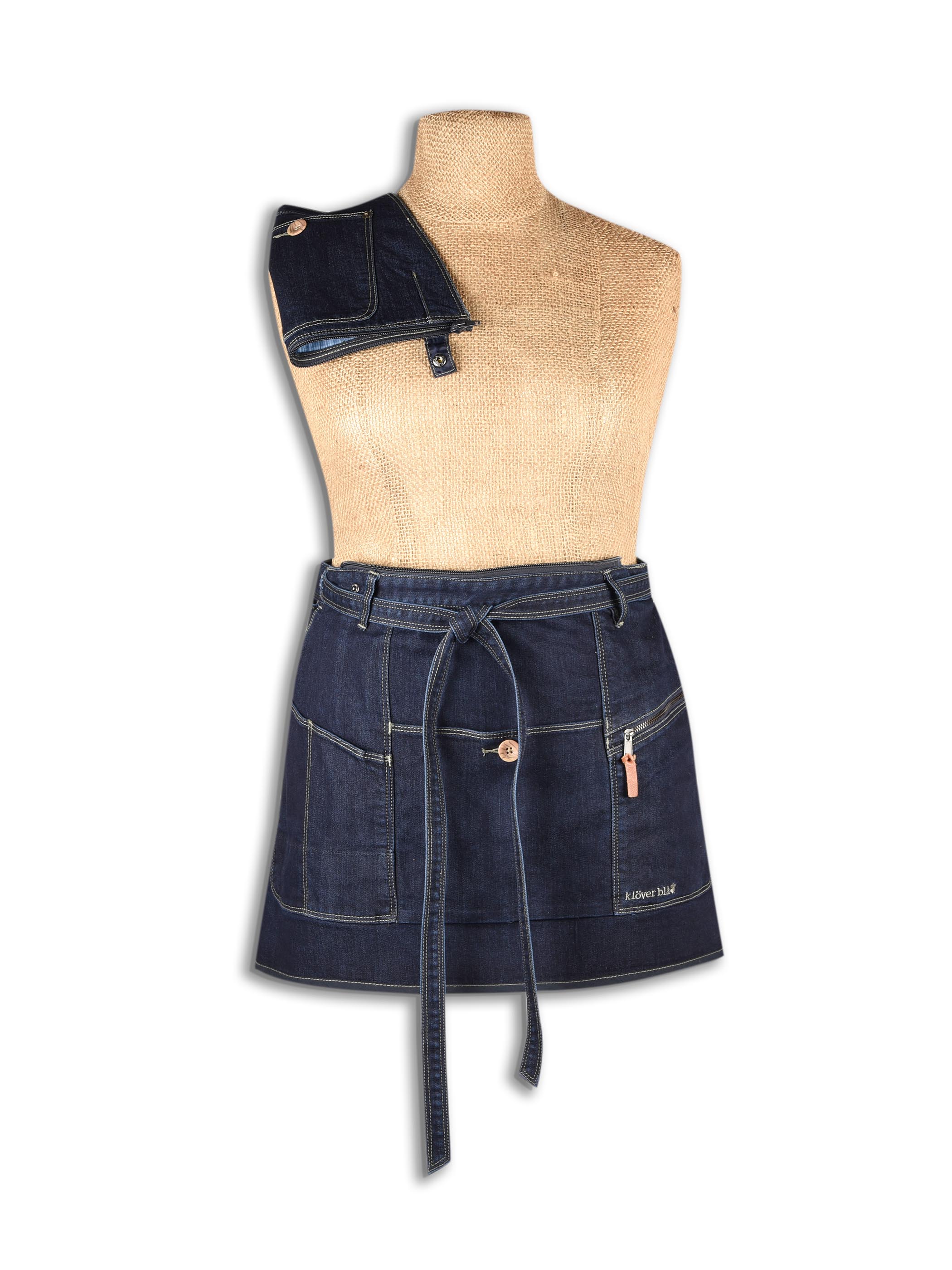 Drew Denim Bib Apron - carpenter-style apron - 5