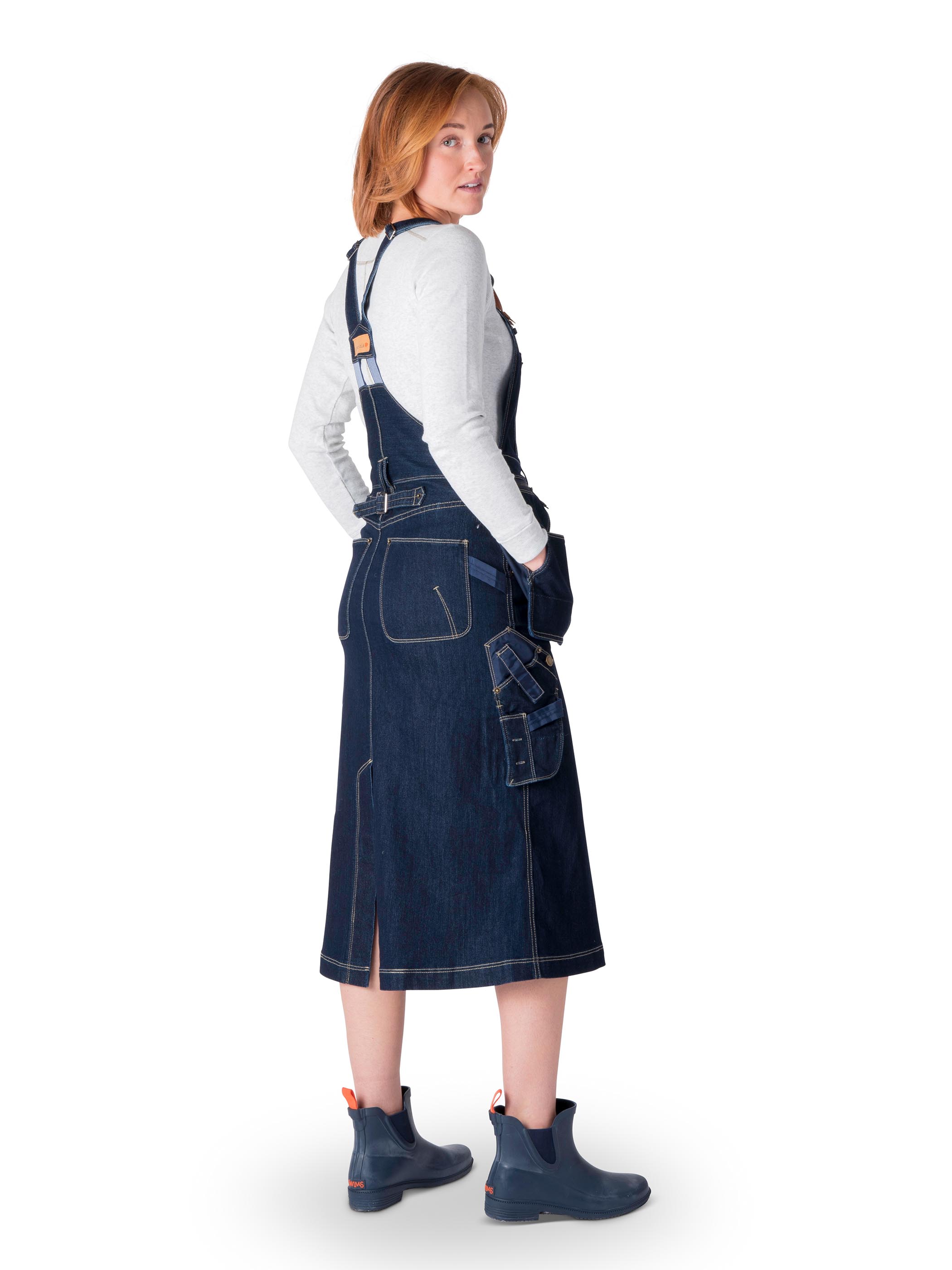 Lovi denim worker bib skirt - Carpenter dress - 6