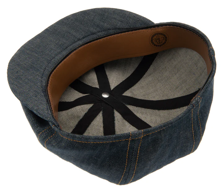 Gustav Organic Denim Blue - Newsboy cap CTH Ericson - 3