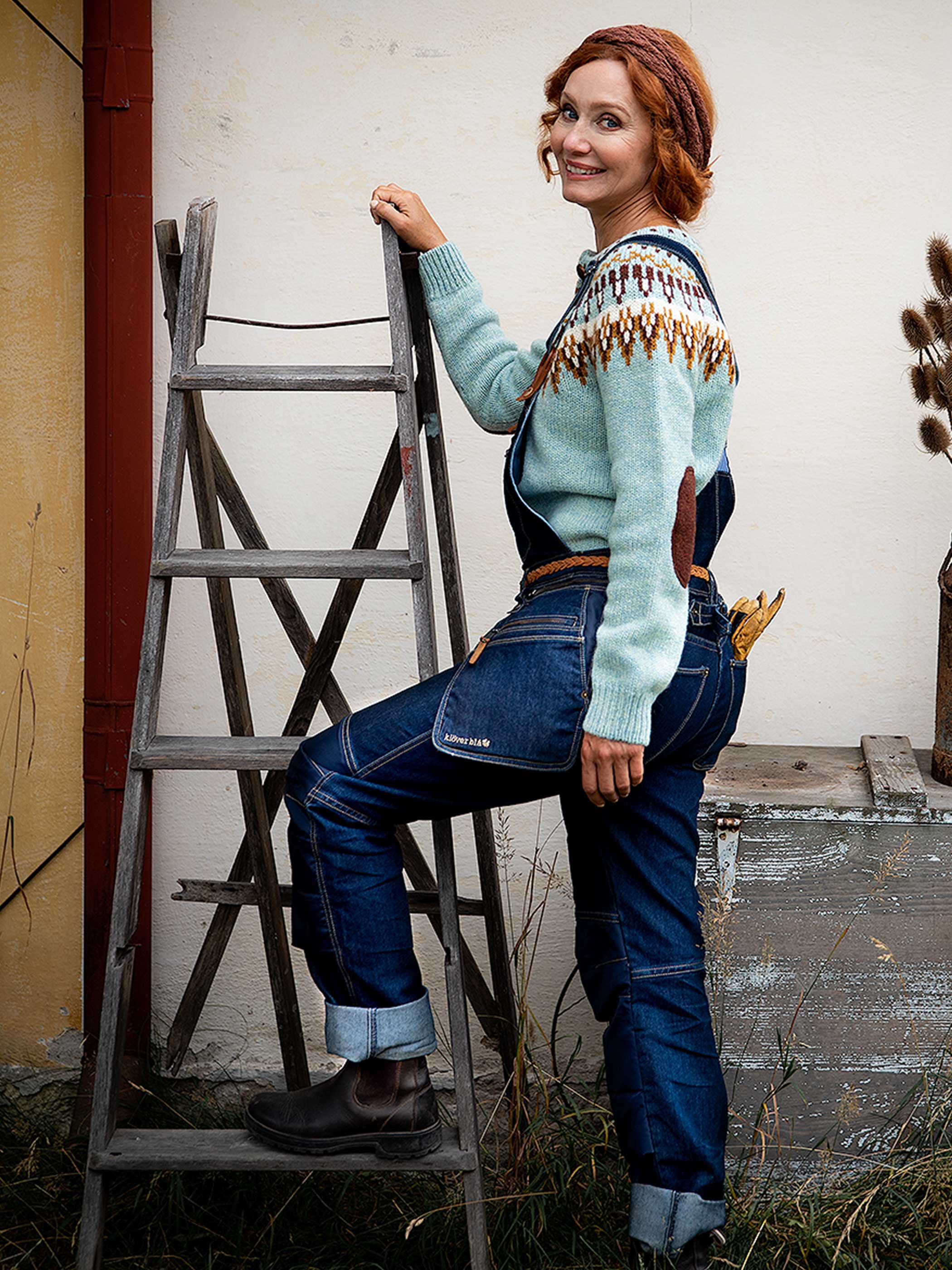 Dee Denim Worker Bib Pants - women’s carpenter trousers - 12