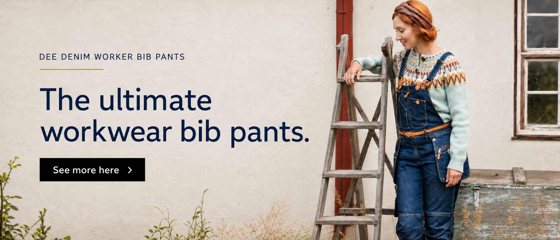 Dee Denim Worker Bib Pants - women’s carpenter trousers