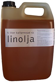Kallpressad rå linolja.