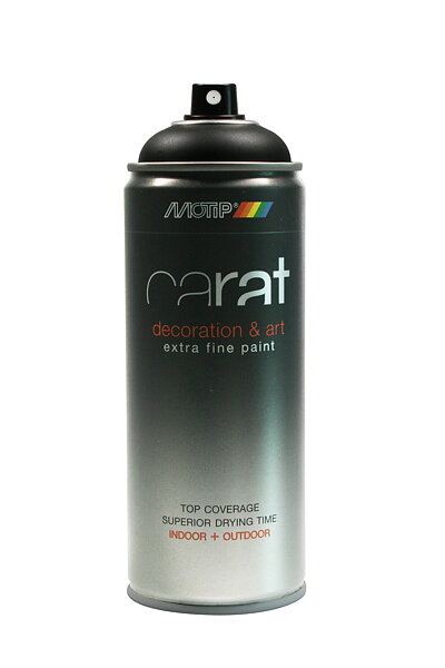 Motip Carat Traffic Black Matt 400ml