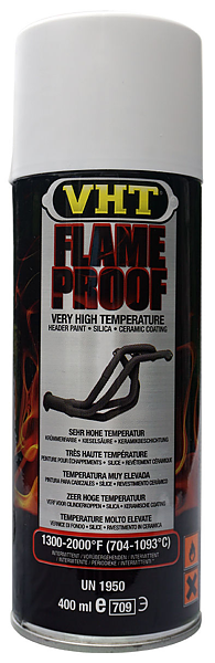 Flameproof vit matt (704°C-1093°C)