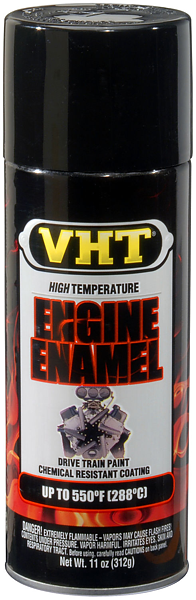 Engine enamel svart blank (288°C)