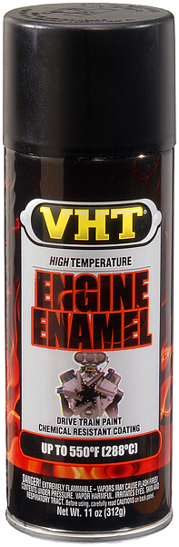 Engine enamel svart matt (288°C)