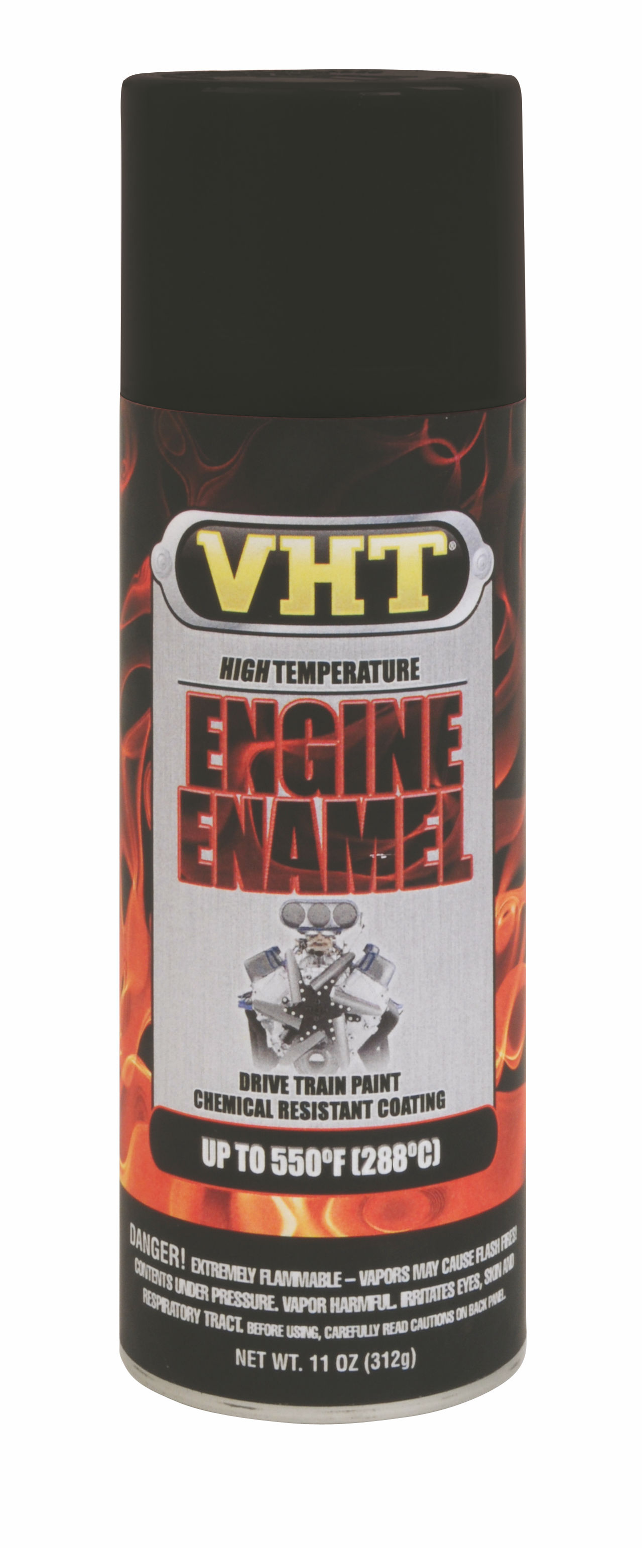 Engine enamel GM svart siden matt (288°C)