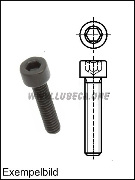 M4 Insex / L=10mm / Stål Svärtad (Svart)