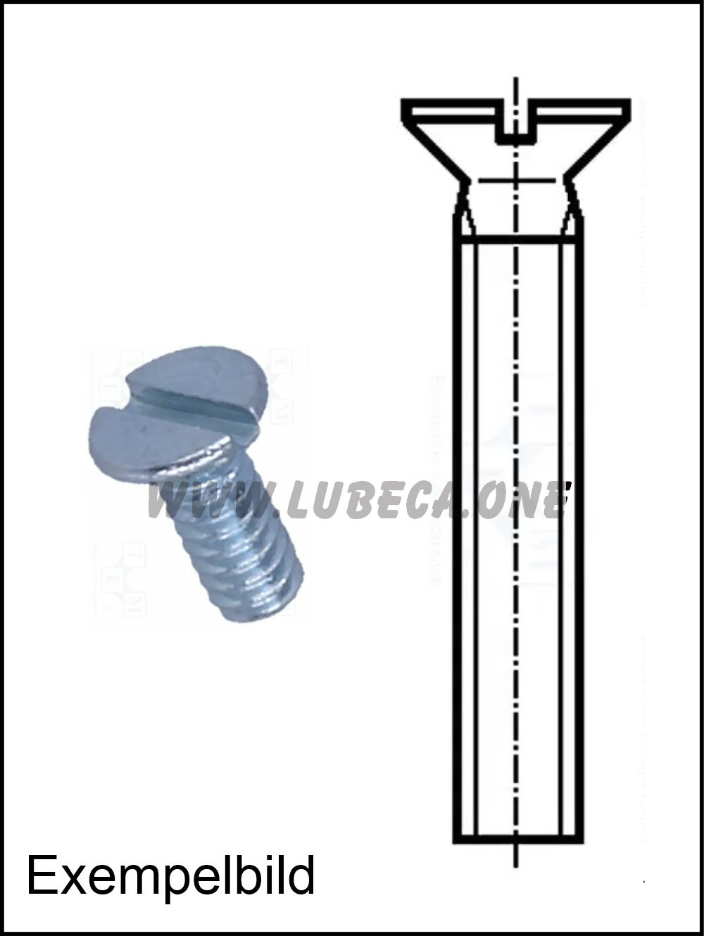 M3 Spår / L=4,83mm / Stål Zink