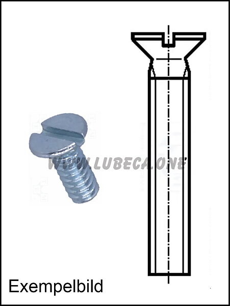 M3 Spår / L=4,83mm / Stål Zink