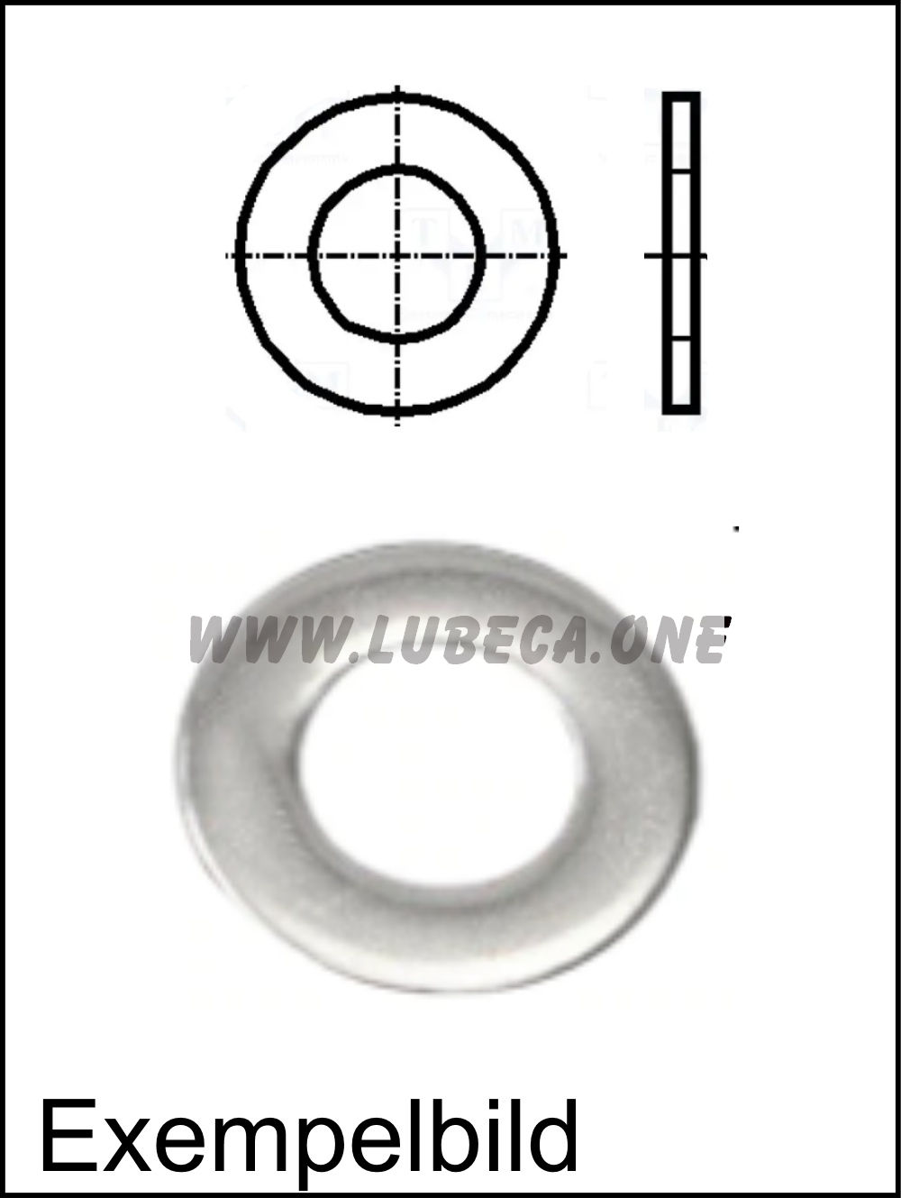 Standard bricka 14*8,5*0,5 / Stål (obehandlad)