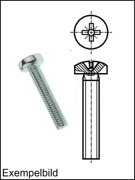 M3 Pozidriv / L=14mm / Stål Zink