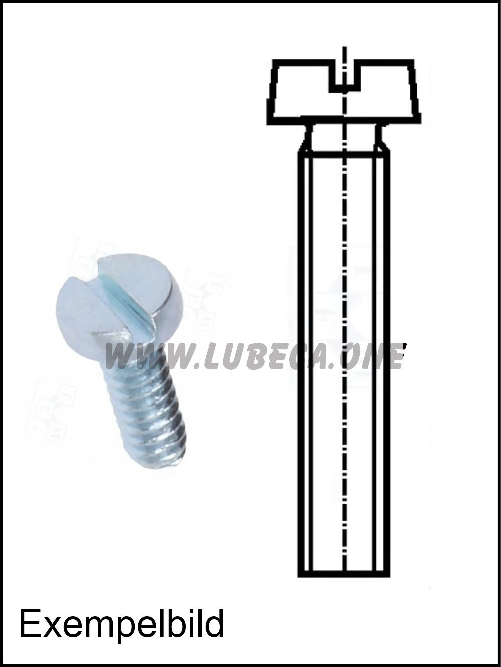M3 Spår / L=14mm / Stål zink