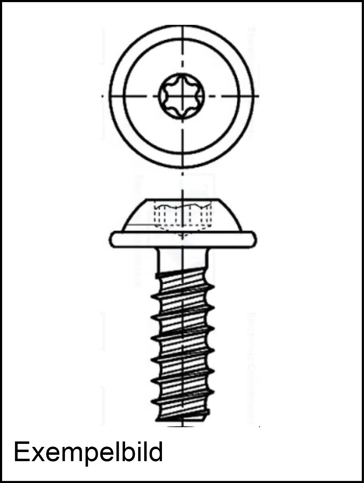 Plastskruv 2,2 x 5